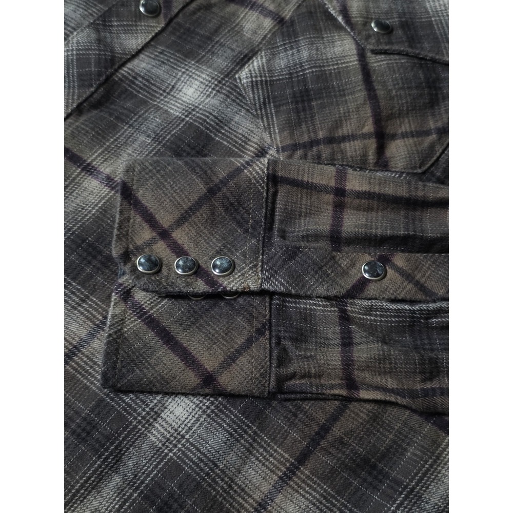 Kuhl Lowdown Button Up Plaid Flannel Shirt Mens XL Western Pearl Snap - Picture 4 of 11